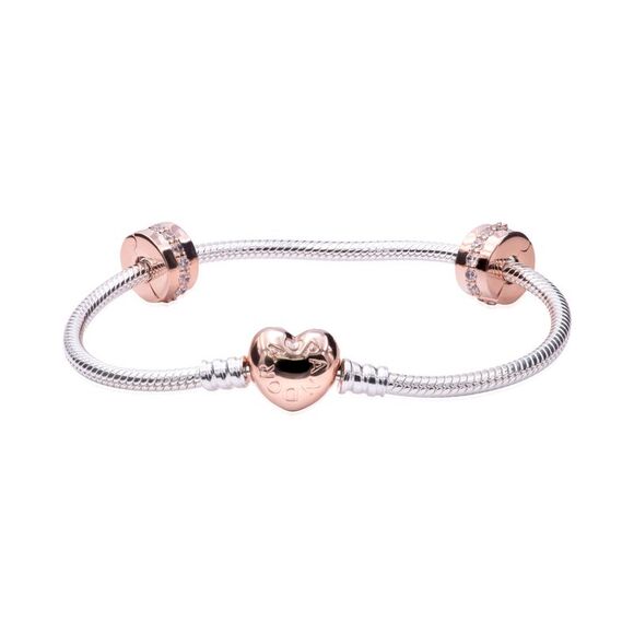 Pandora Heart Clasp Style Starter Bracelet Set